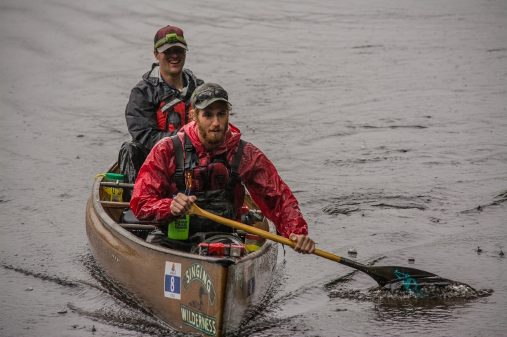 Competing in the Algonquin Outfitters Muskoka River X paddling race